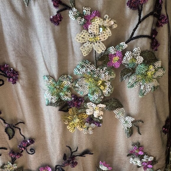 Vince Begonia Floral Sequin Skirt Rare Sample – Retail $525 – Size 8 (U.S.) - Picture 14 of 16